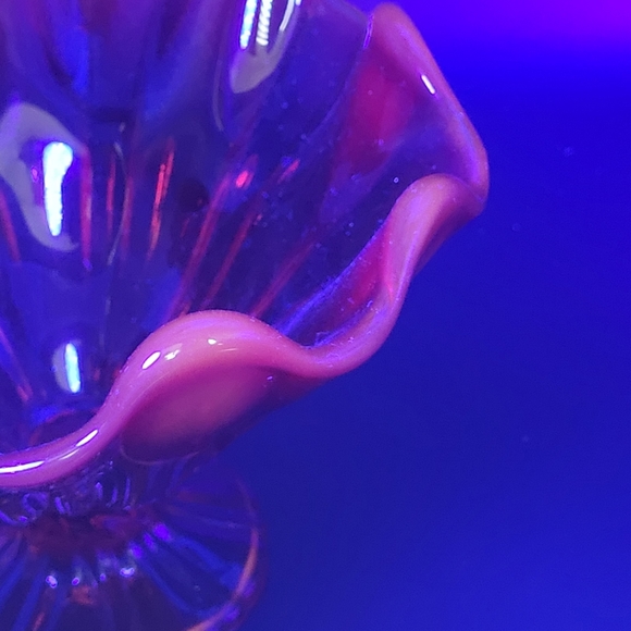 Vintage LE Smith Amberina Compote Cadmium Glow - READ - Picture 7 of 9